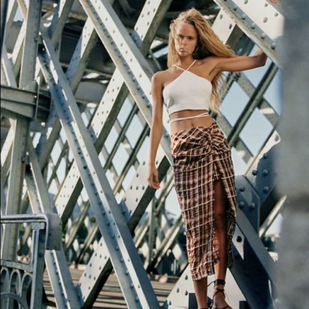 ZARA plaid skirt 8225/016 - Picture 6 of 11